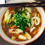 残ったカレーでカレーうどん！